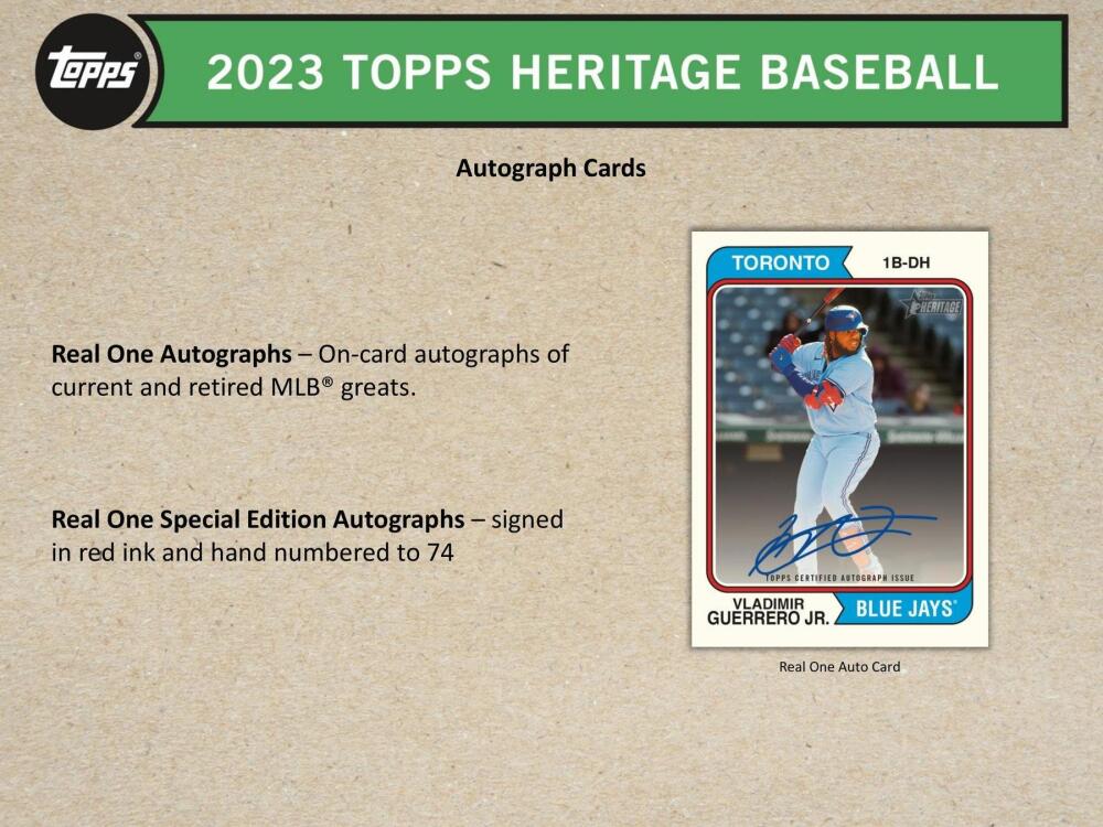 2023 Topps Heritage Baseball 8-Pack Blaster Box Image 6