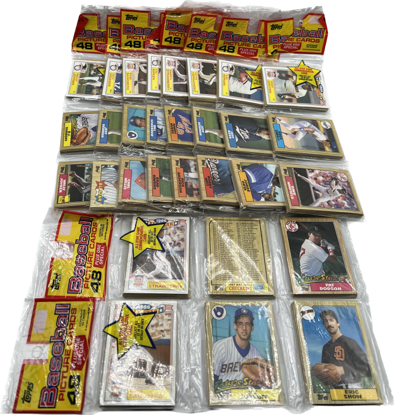 (10) 1987 Topps Rack Pack Baseball Lot  Image 1