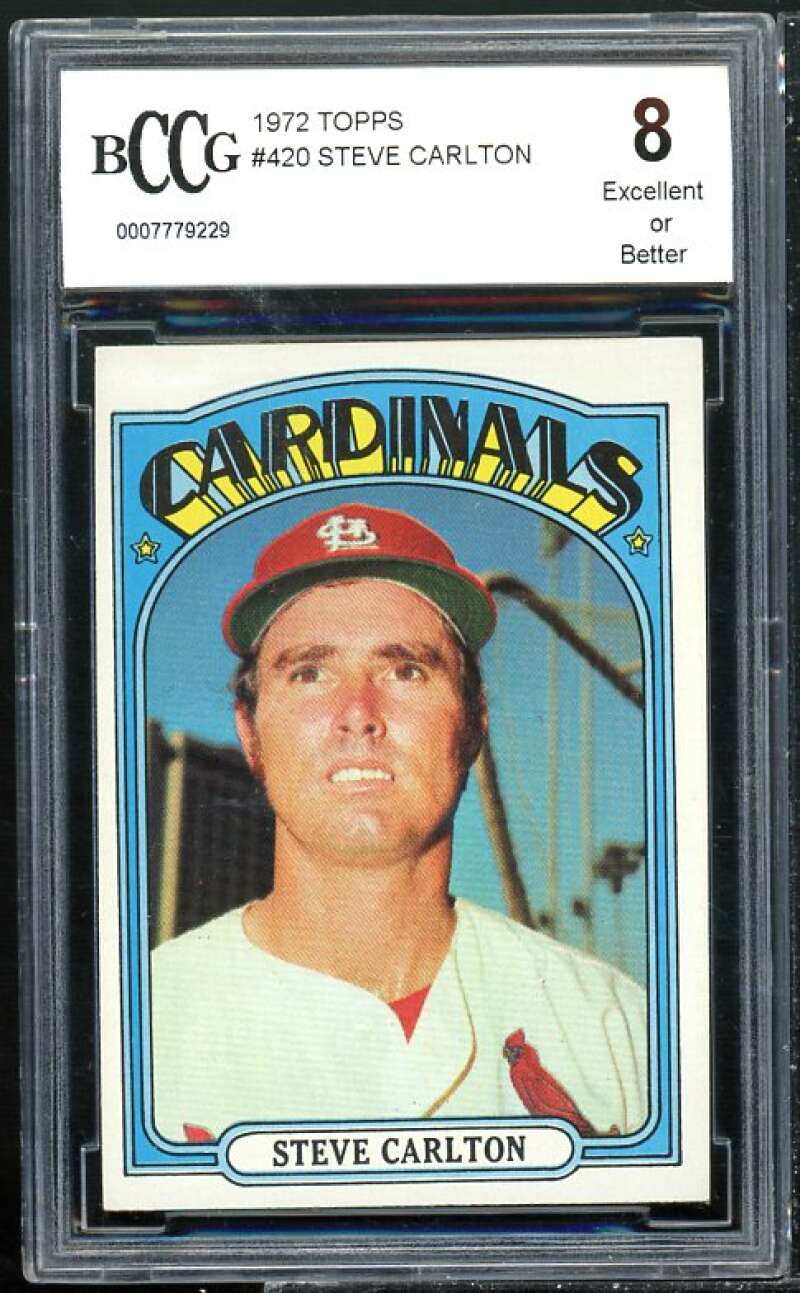 1972 Topps #420 Steve Carlton Card Image 1