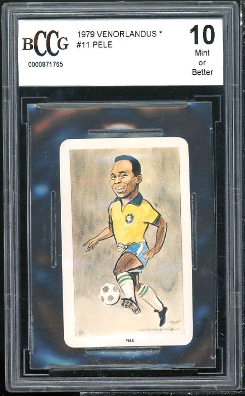 1979 Veonrlandus #11 Pele Card BGS BCCG 10 Mint+ Image 1