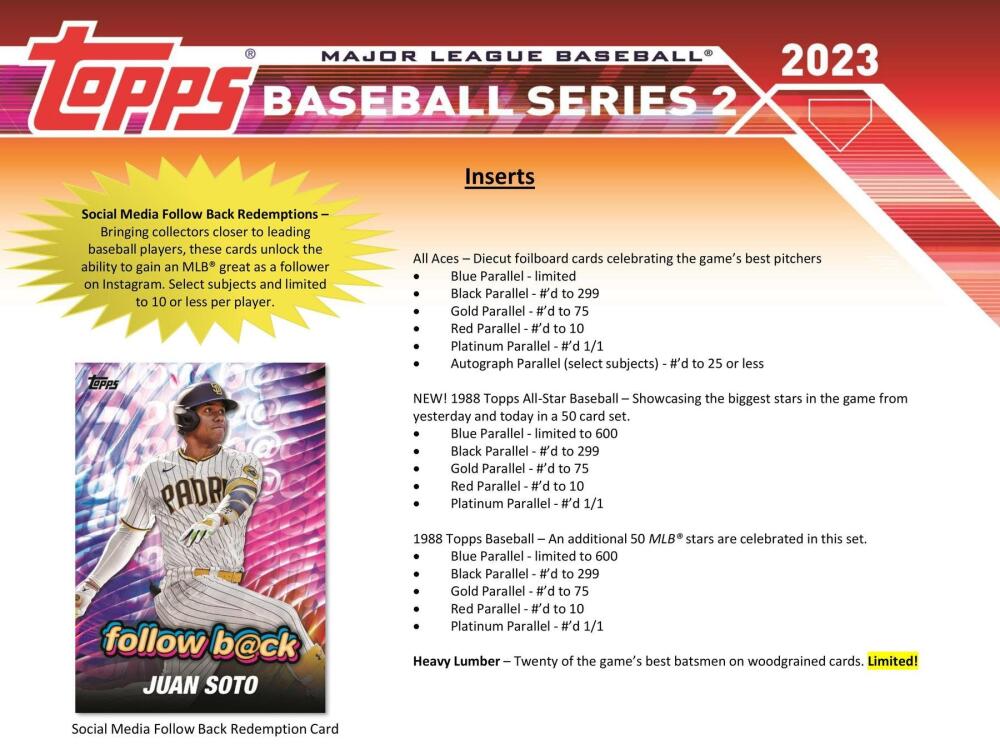 2023 Topps Series 2 Baseball 7-Pack Blaster Box (Commemerative Relic Card!) Image 6