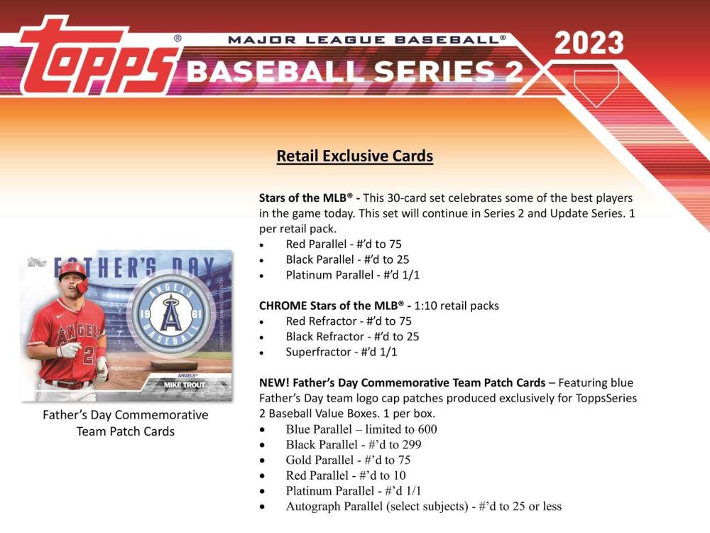 2023 Topps Series 2 Baseball 7-Pack Blaster Box (Commemerative Relic Card!) Image 7