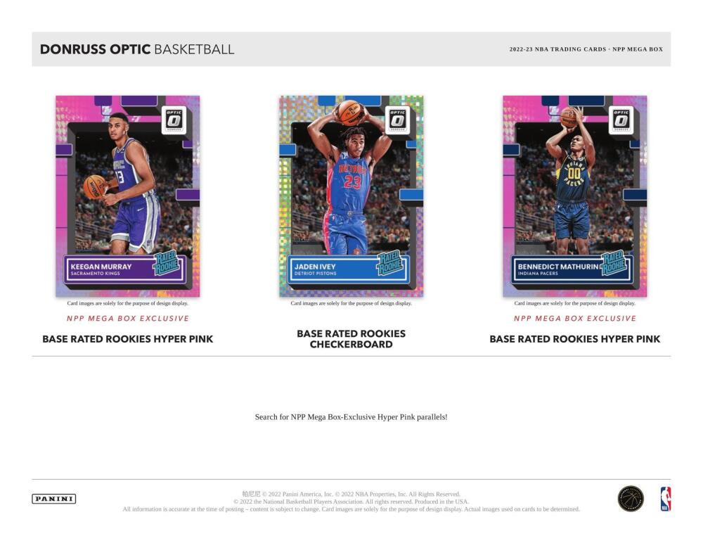 2022-23 Panini Donruss Optic Basketball Mega Box (Hyper Pink Prizms) Image 4