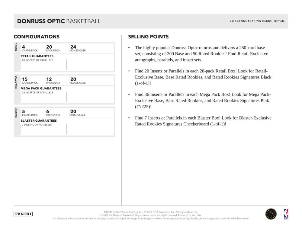 2022-23 Panini Donruss Optic Basketball Retail 20-Pack Box Image 6