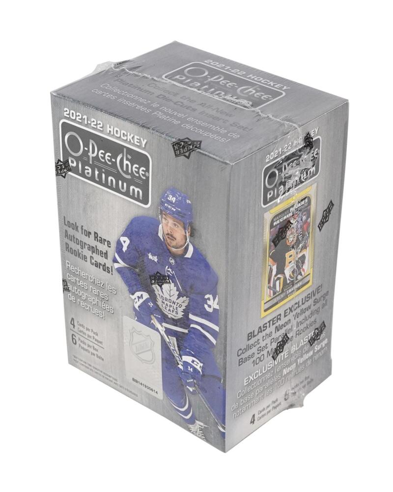 2021-22 Upper Deck O-Pee-Chee Platinum Hockey 6-Pack Blaster Box Image 2