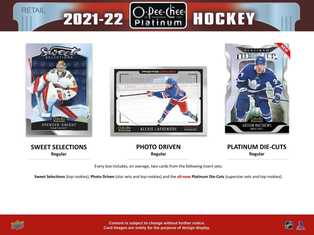 2021-22 Upper Deck O-Pee-Chee Platinum Hockey 6-Pack Blaster Box Image 4