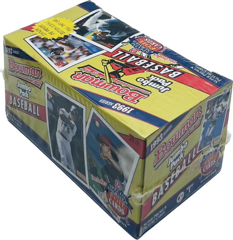 1993 Bowman Jumbo Pack Derek Jeter Rookie Year Baseball Box Image 2