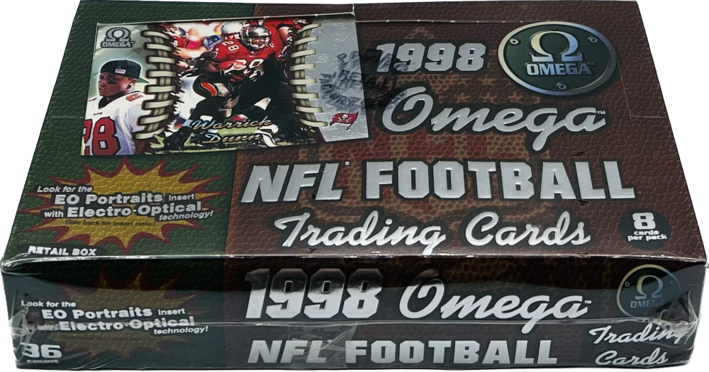 1998 Pacific Omega Football Retail Box Peyton Manning Randy Moss Rookie Image 1