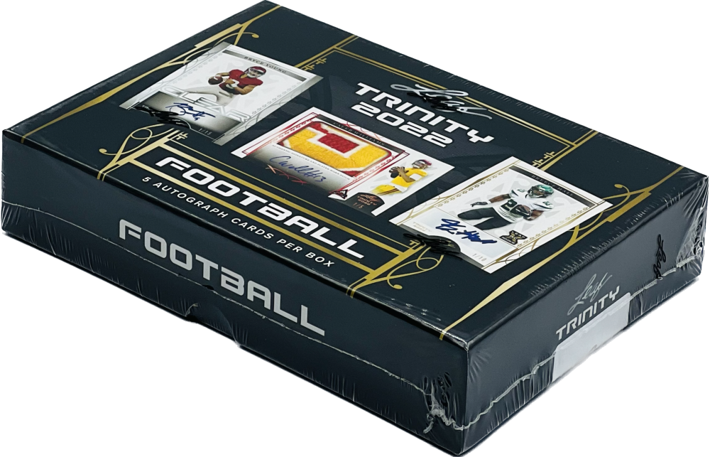 2022 Leaf Trinity Football Hobby Box Image 1