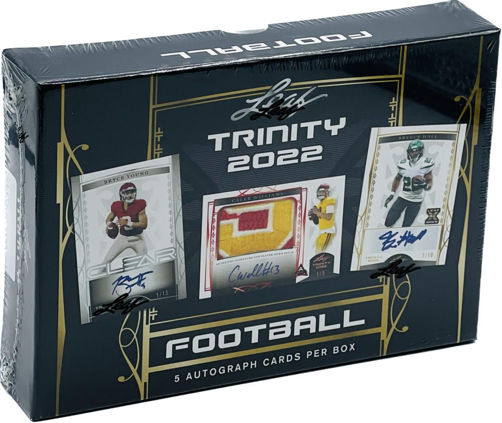 2022 Leaf Trinity Football Hobby Box Image 2