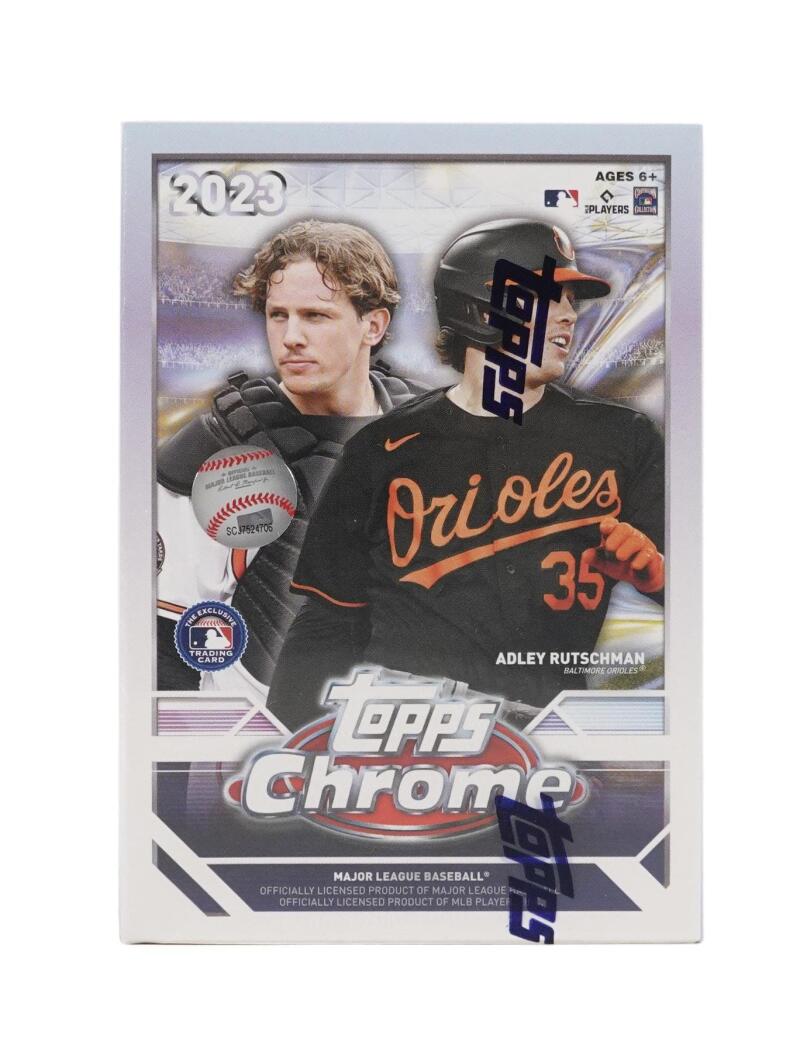 2023 Topps Chrome Baseball 7-Pack Blaster Box Image 1