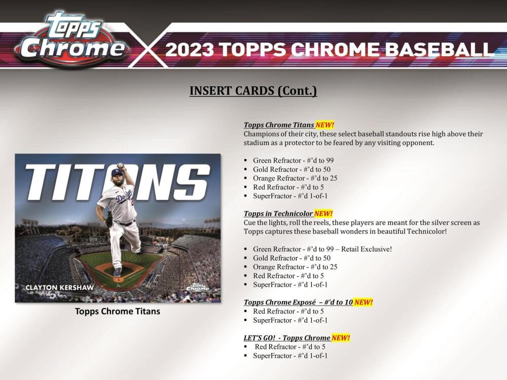 2023 Topps Chrome Baseball 7-Pack Blaster Box Image 7