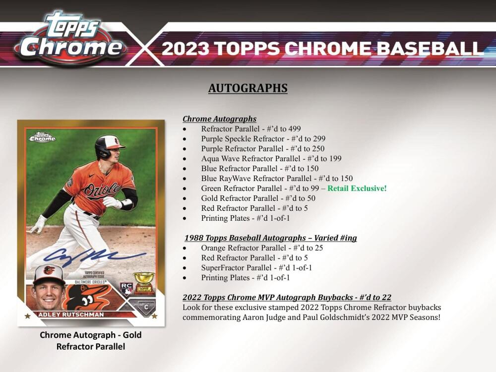 2023 Topps Chrome Baseball 7-Pack Blaster Box Image 8