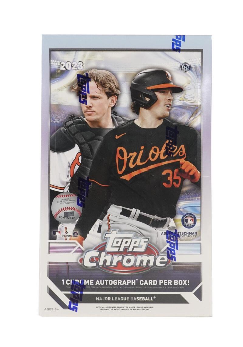 2023 Topps Chrome Baseball Hobby Box Image 2