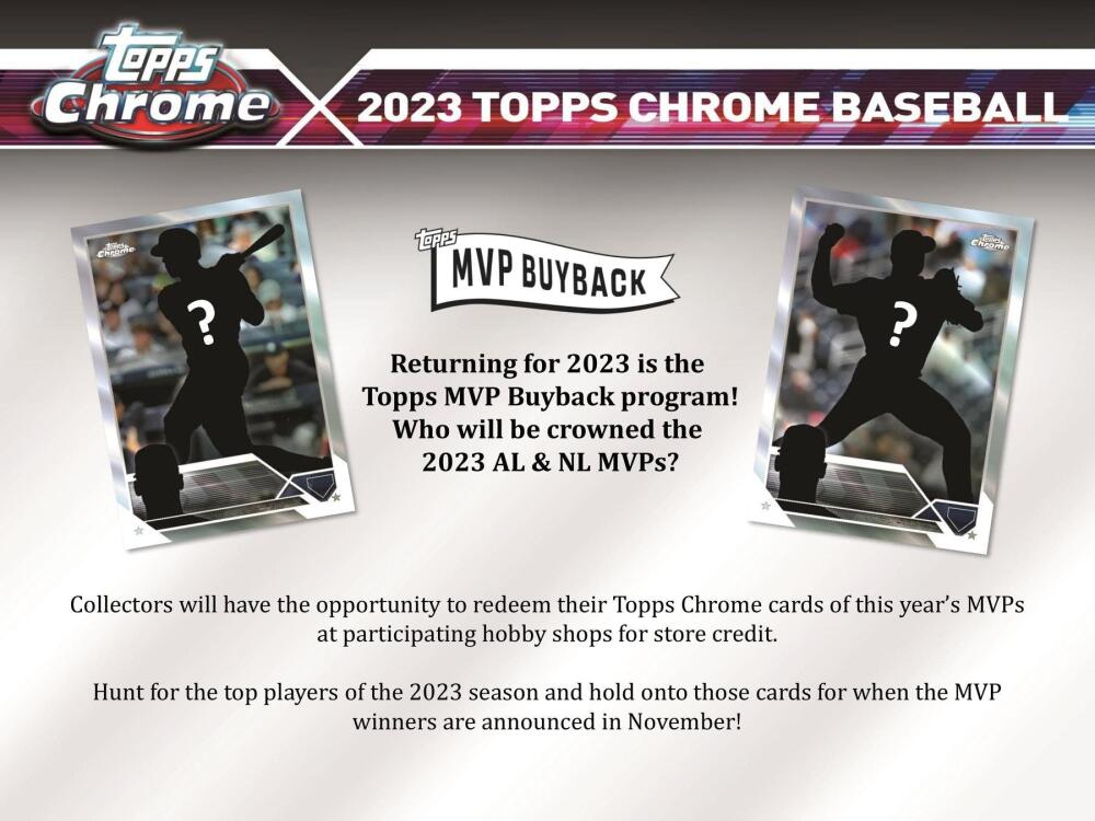 2023 Topps Chrome Baseball Hobby Box Image 5
