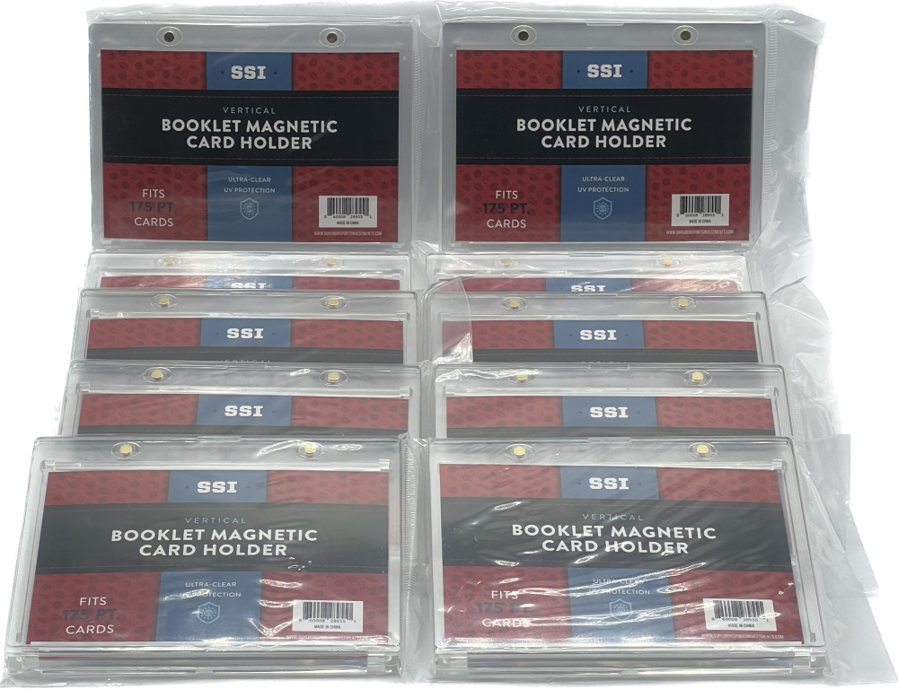 (10) Superior Sports Investments SSI Magnetic Vertical Booklet Card Holder One Touch  Image 1