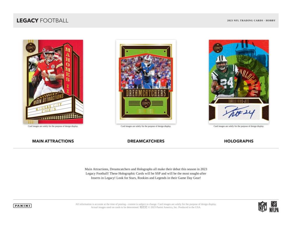 2023 Panini Legacy Football Hobby Box Image 4