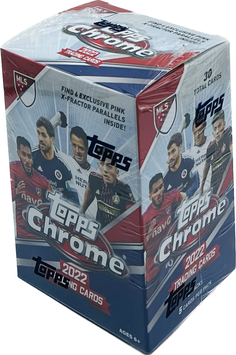 2022 Topps Chrome MLS Major League Soccer 6-Pack Blaster Box  Image 1