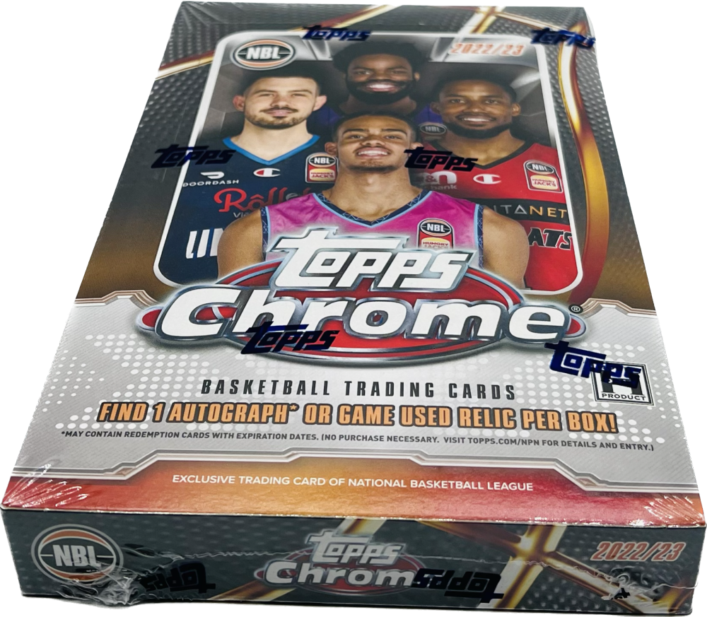 2022-23 Topps Chrome NBL Basketball Hobby Box  Image 1