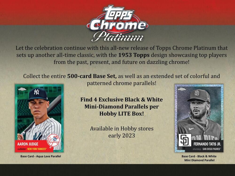 2022 Topps Chrome Platinum Anniversary Baseball Hobby LITE Box Image 4