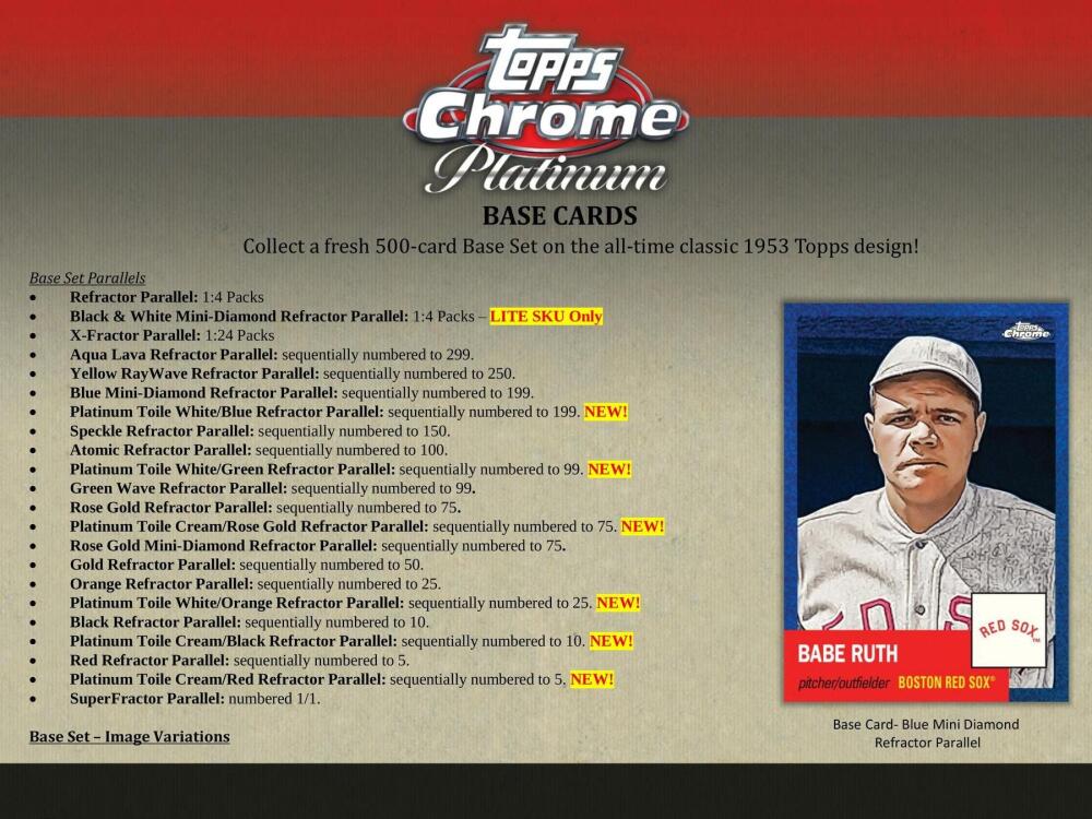 2022 Topps Chrome Platinum Anniversary Baseball Hobby LITE Box Image 5