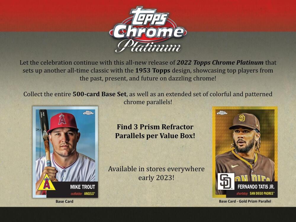 2022 Topps Chrome Platinum Anniversary Baseball 8-Pack Blaster Box Image 3