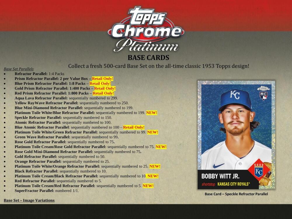 2022 Topps Chrome Platinum Anniversary Baseball 8-Pack Blaster Box Image 4