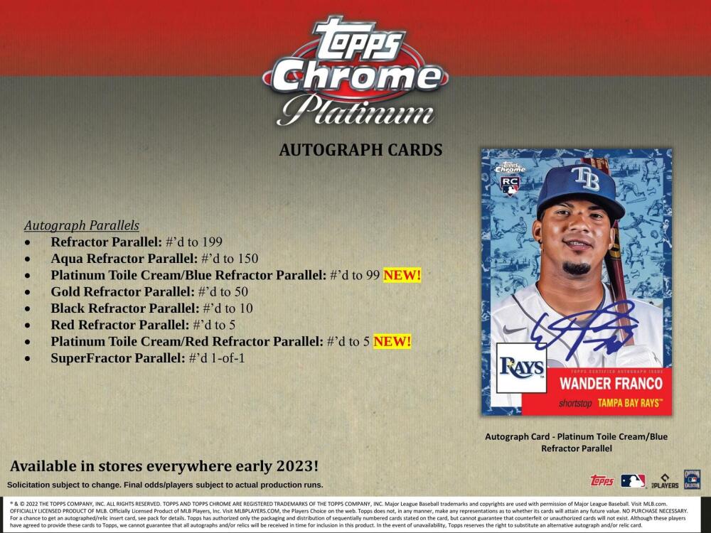 2022 Topps Chrome Platinum Anniversary Baseball 8-Pack Blaster Box Image 5