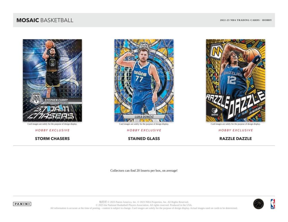 2022-23 Panini Mosaic Basketball Hobby Box Image 5