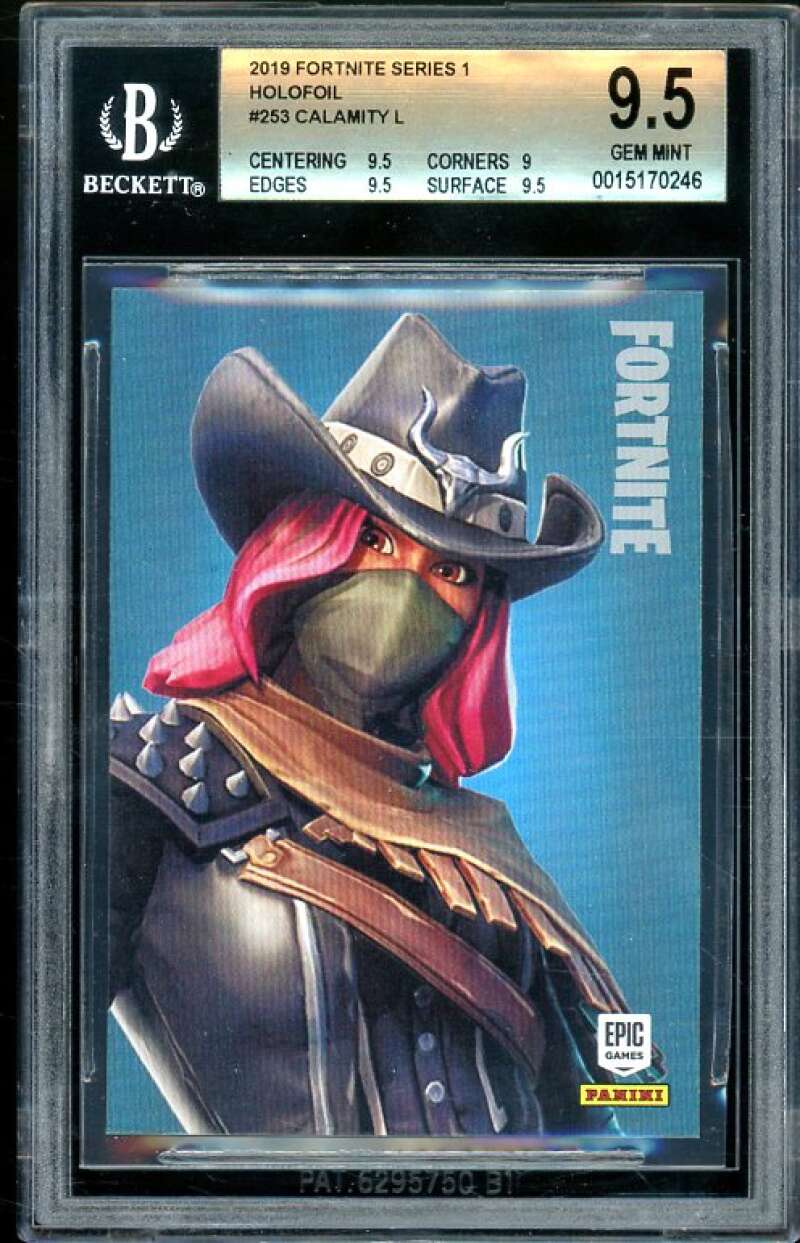 Calamity Card 2019 Fortnite Series 1 Holofoil USA #253 (pop 3) BGS 9.5 Image 1