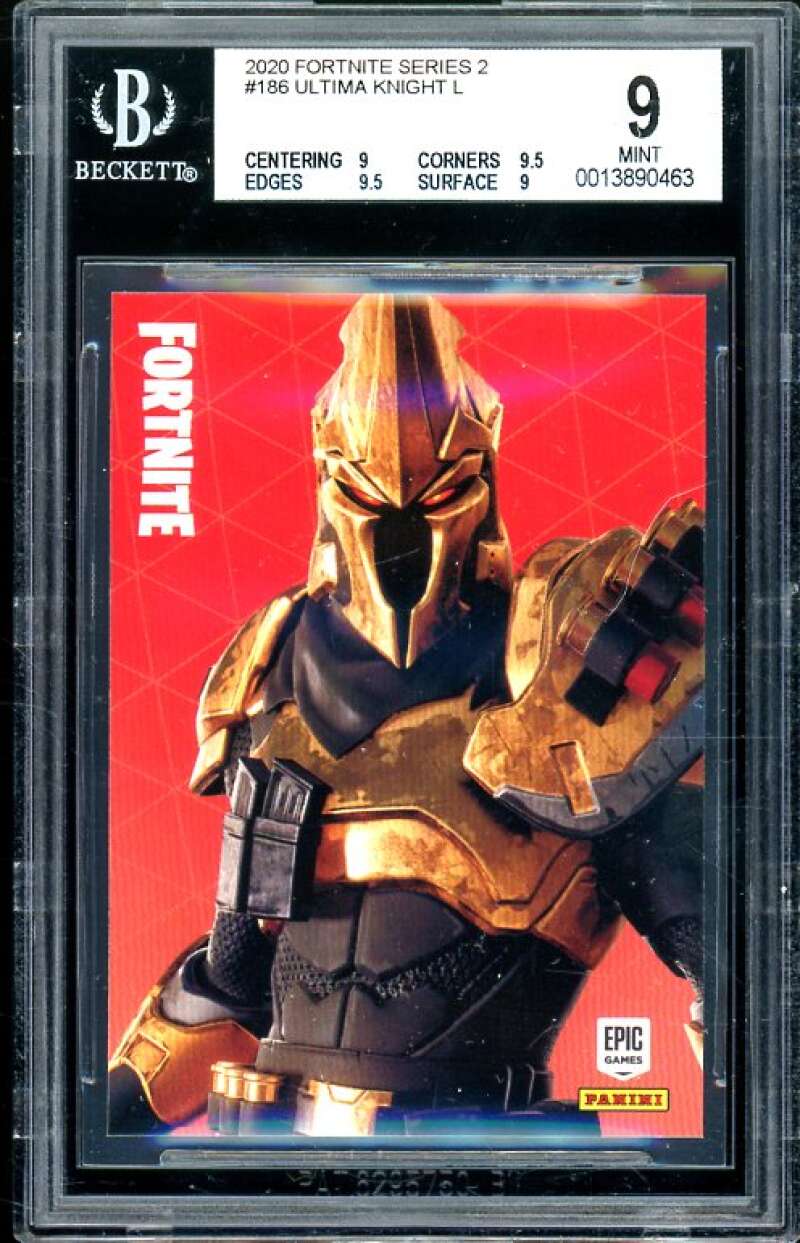 Ultimate Knight Card 2020 Fortnite Series 2 USA #186 BGS 9 (9 9.5 9.5 9) Image 1