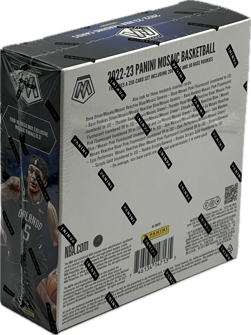 2022-23 Panini Mosaic Basketball Mega Box  (Reactive Blue and Pink Fluorescent!) Image 2