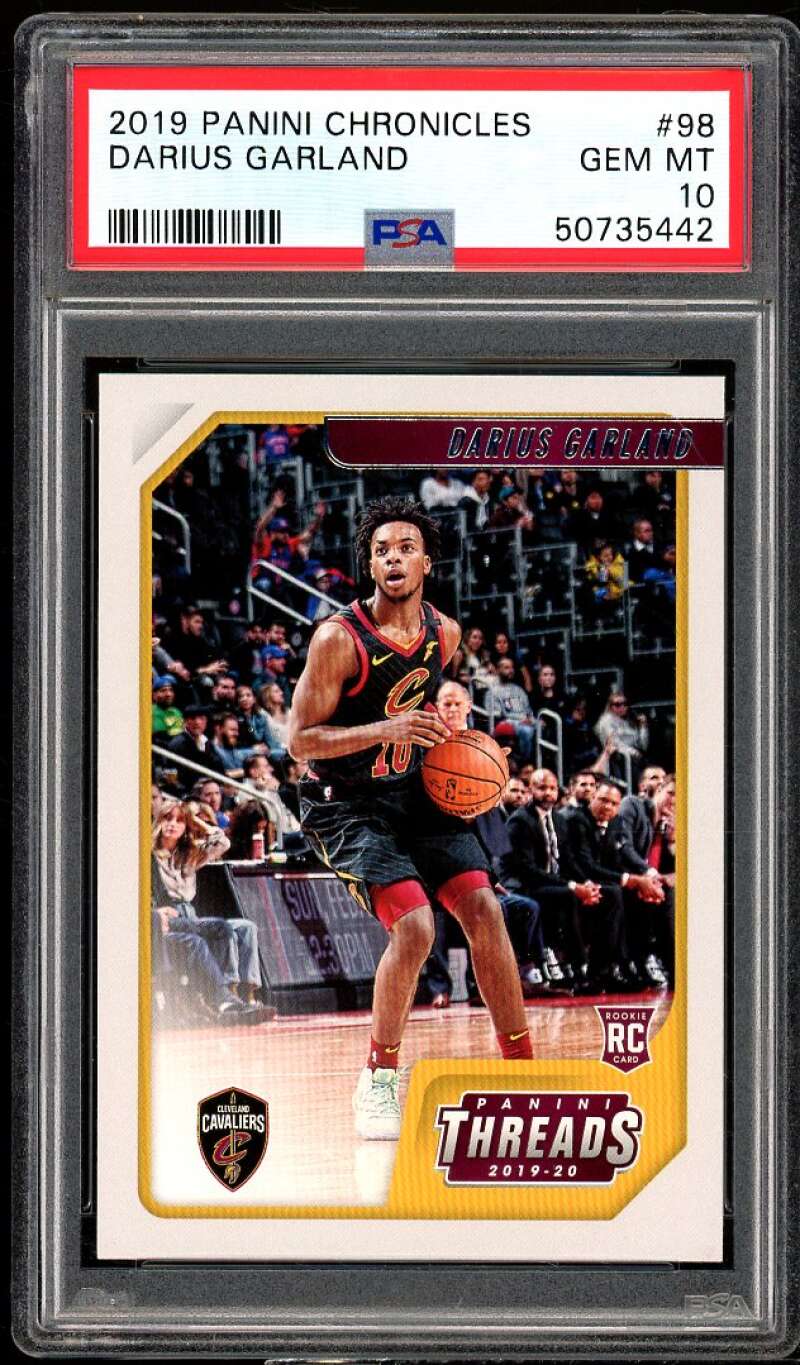 Darius Garland Rookie Card 2019-20 Panini Chronicles #98 PSA 10 Image 1