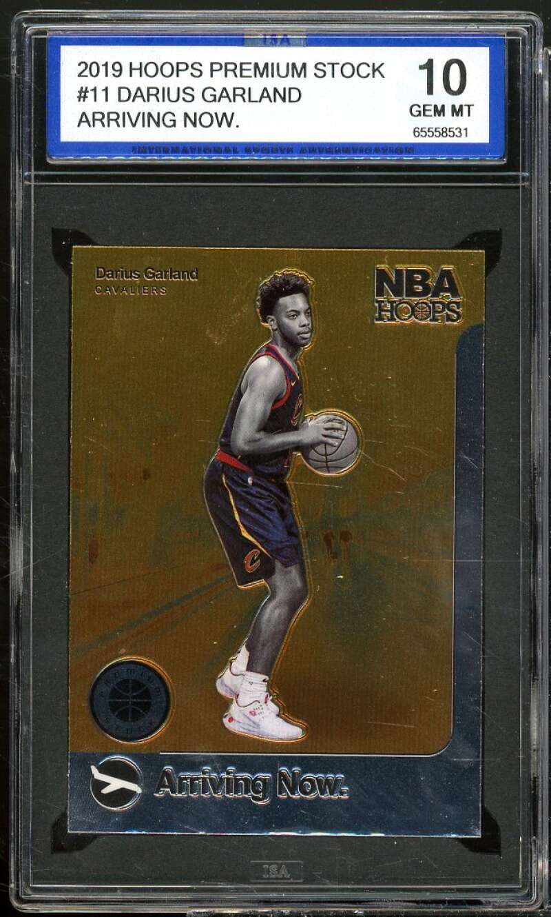 Darius Garland Rookie Card 2019-20 Hoops Premium Stock AN #11 ISA 10 GEM MINT Image 1