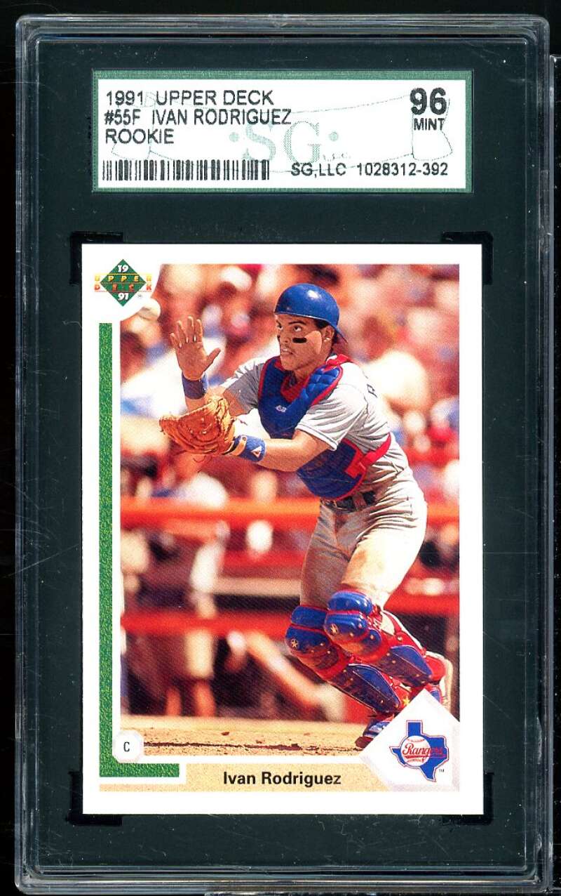 Ivan Rodriguez Rookie Card 1991 Upper Deck Final Edition #55F Image 1