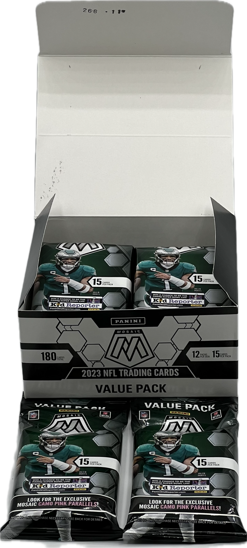 2023 Panini Mosaic Football Value 12-Pack Box  (Camo Pink Parallels!) Image 1