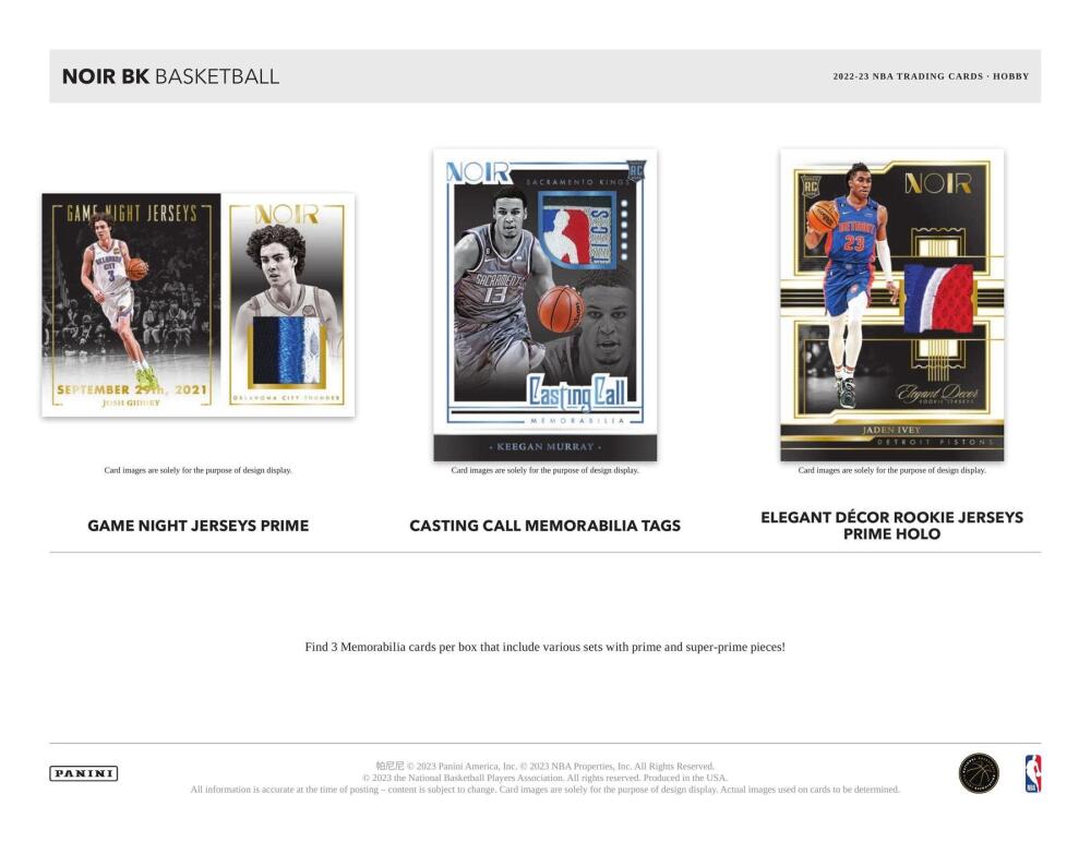 2022-23 Panini Noir Basketball Hobby Box Image 5