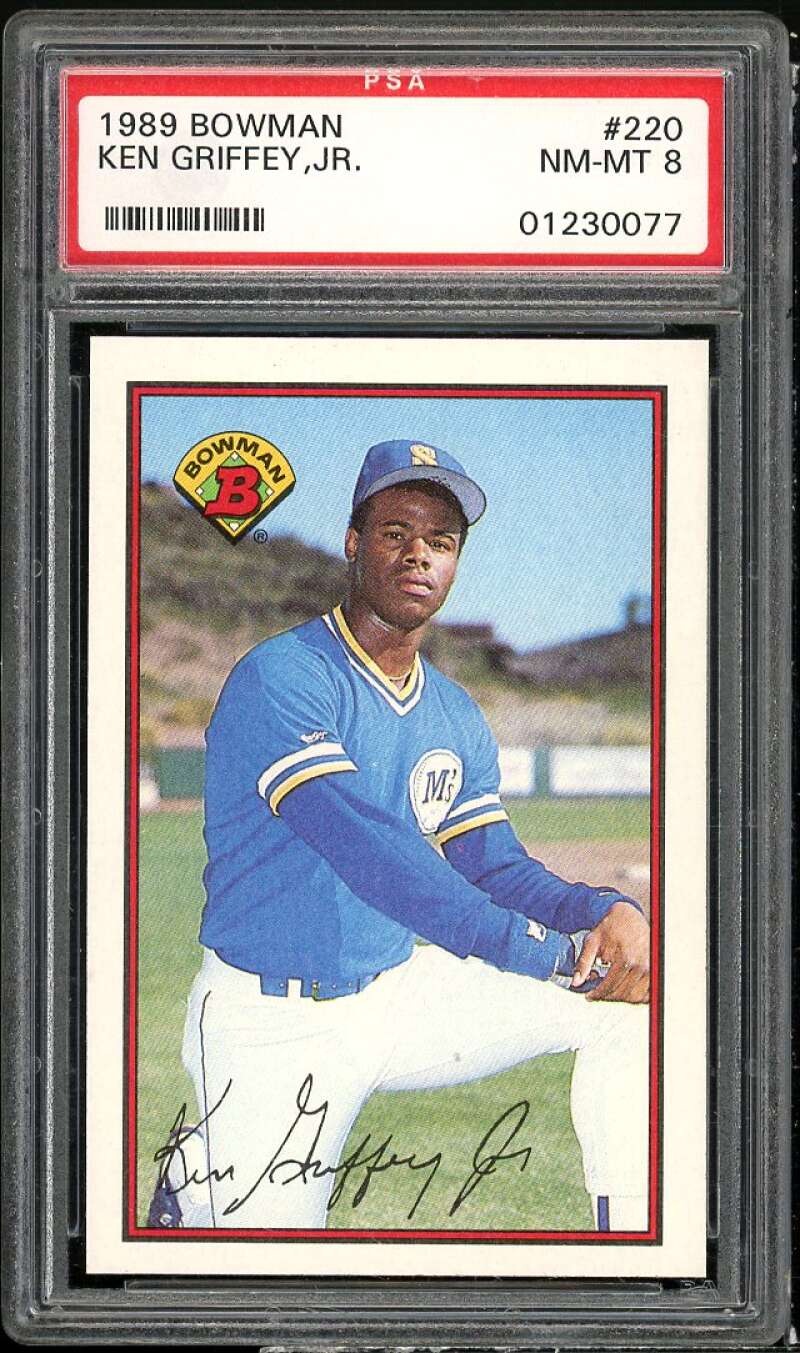 Ken Griffey Jr. Rookie Card 1989 Bowman #220 PSA 8 Image 1