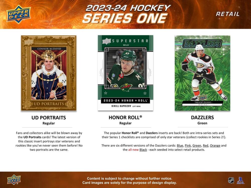 2023-24 Upper Deck Series 1 Hockey 4-Pack Blaster Box Image 5