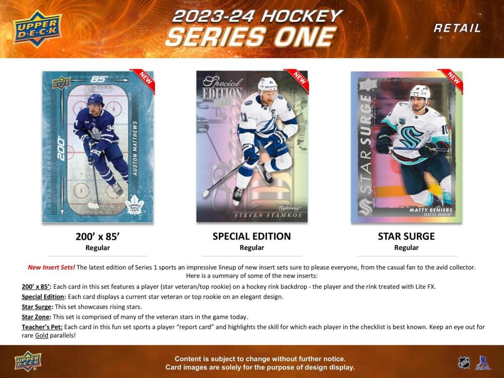 2023-24 Upper Deck Series 1 Hockey 4-Pack Blaster Box Image 6