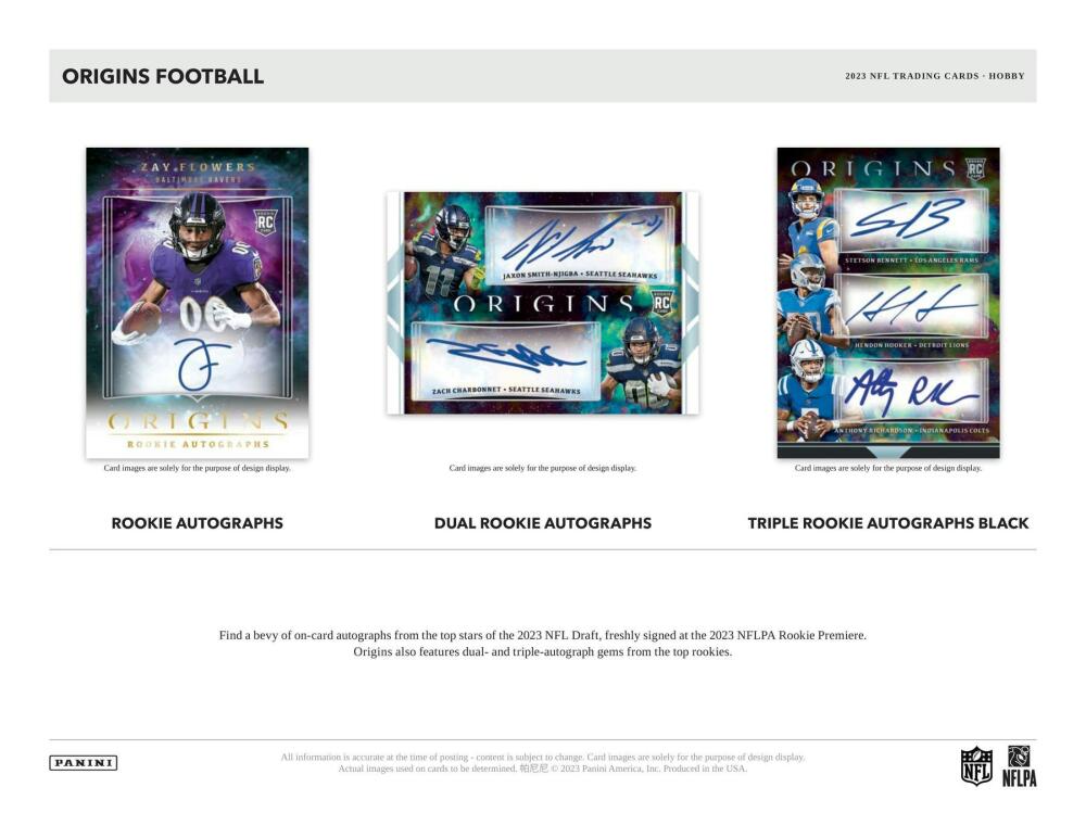 2023 Panini Origins Football Hobby Box Image 4