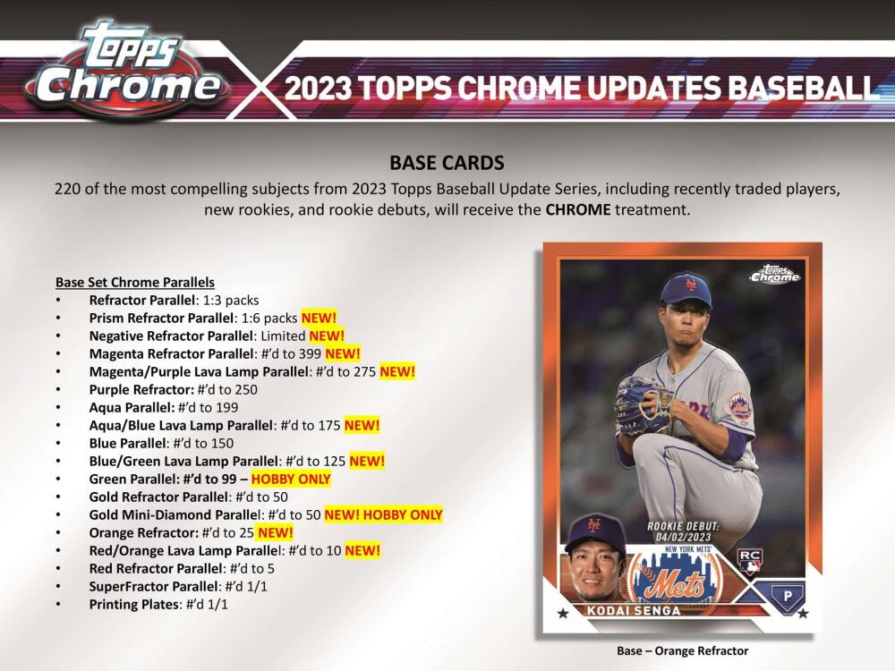 2023 Topps Chrome Update Series Baseball Hobby Box Image 4