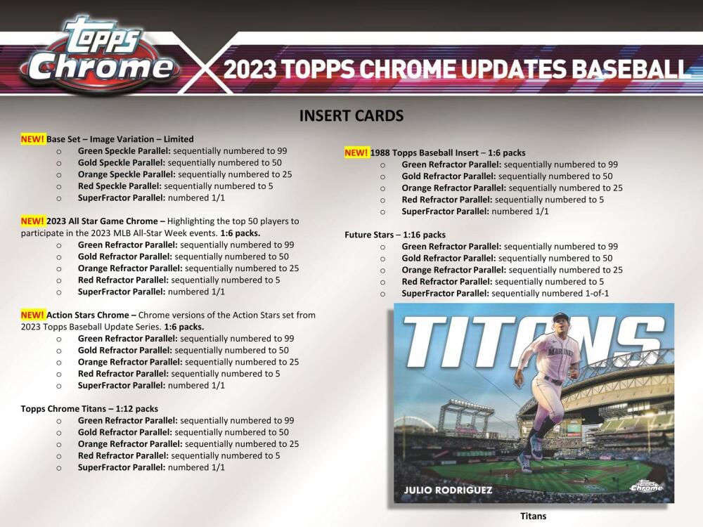 2023 Topps Chrome Update Series Baseball Hobby Box Image 5