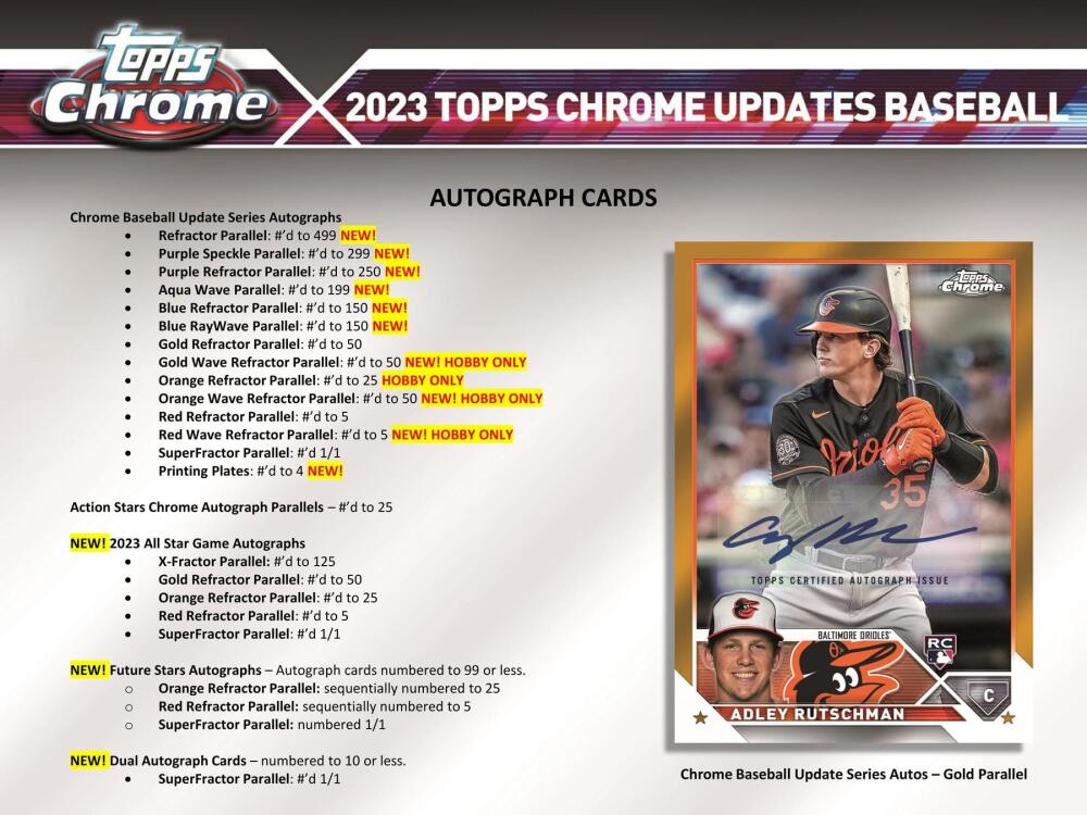 2023 Topps Chrome Update Series Baseball Hobby Box Image 7