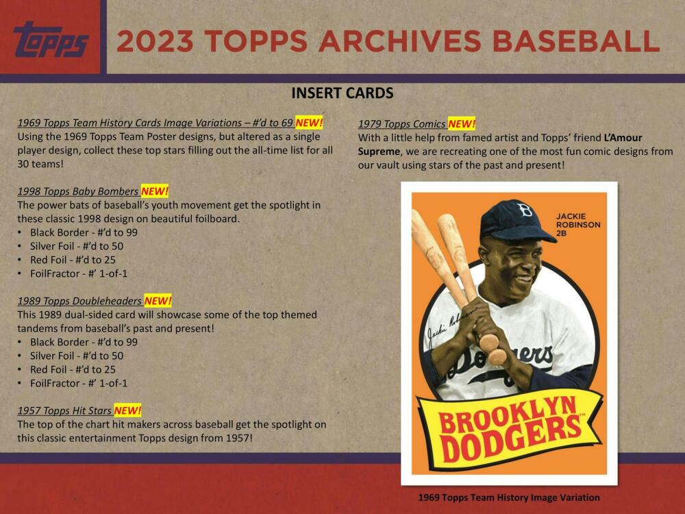 2023 Topps Archives Baseball 7-Pack Blaster Box Image 5