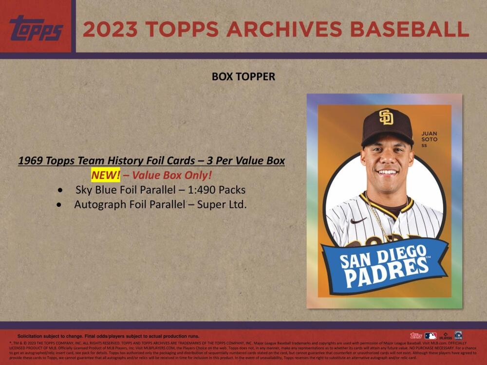 2023 Topps Archives Baseball 7-Pack Blaster Box Image 7