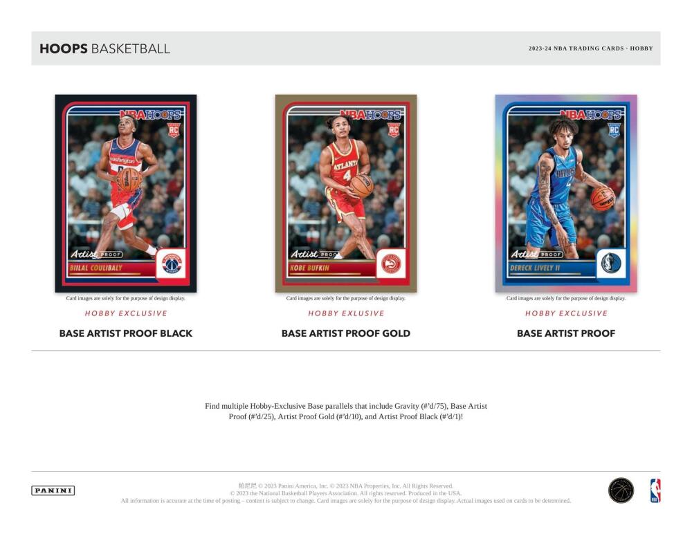 2023-24 Panini NBA Hoops Basketball Hobby Box Image 7