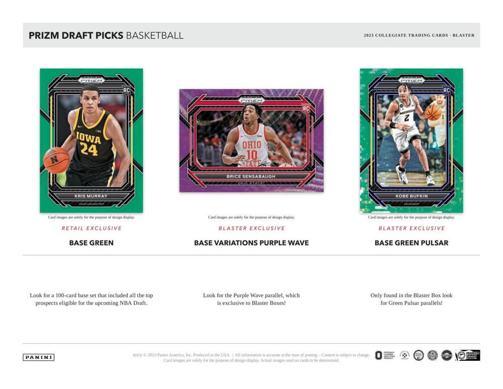 2023-24 Panini Prizm Draft Picks Basketball Blaster Box Image 3