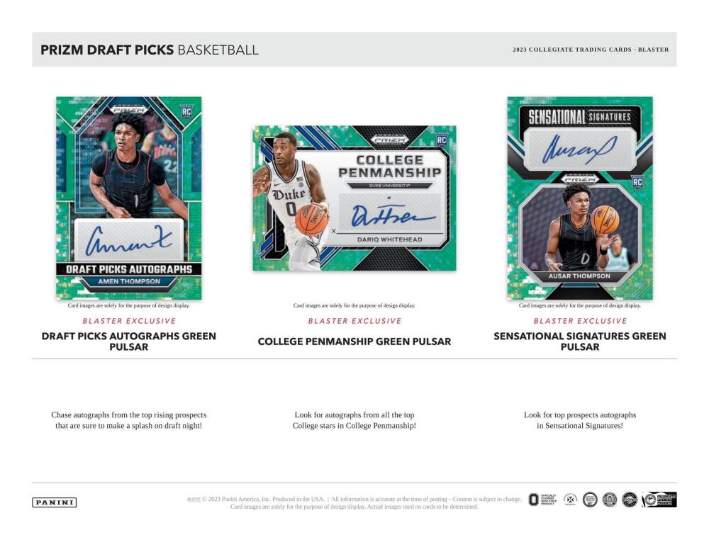 2023-24 Panini Prizm Draft Picks Basketball Blaster Box Image 5