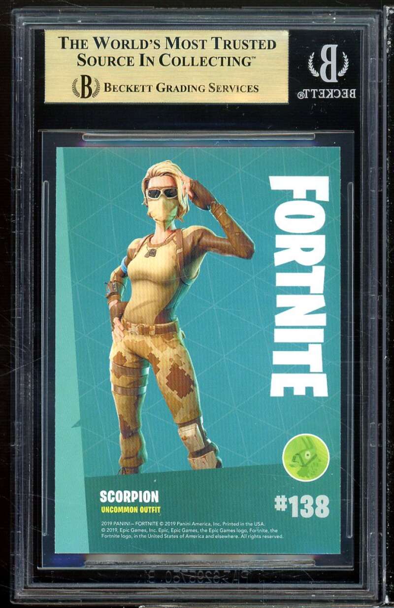 Scorpion U 2019 Fortnite Series 1 USA Crystal Shard #139 (pop 1) BGS 9.5 Image 2